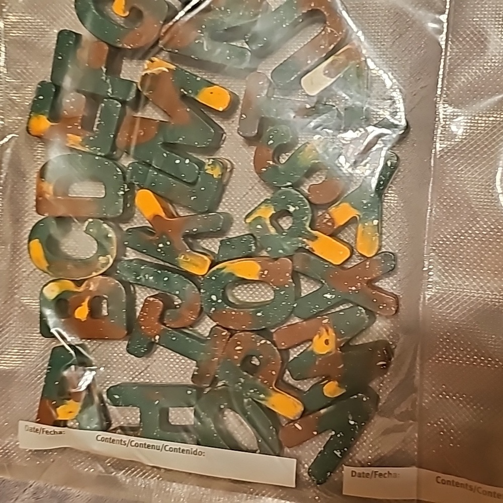 Crayola Alphabet camo colored